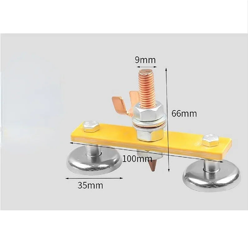 1 - Welding Magnet Head Magnetic Welding Ground Clamp Holder Fixture Strong Welder Sheet Metal Repair Machine Ground Wire Clamp